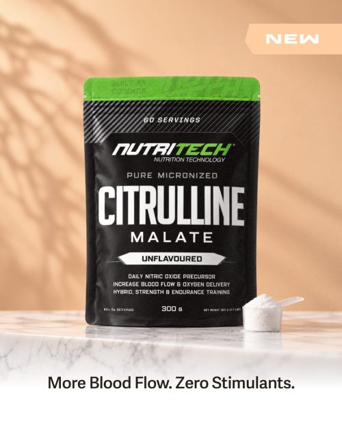 NutriTech-Plain-Powders-10 NUTRITECH L-CITRULLINE MALATE - 60 Servings (300g)