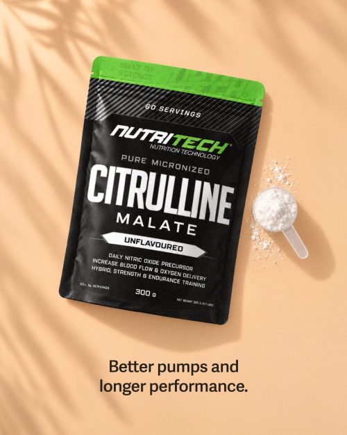 NutriTech-Plain-Powders-11 NUTRITECH L-CITRULLINE MALATE - 60 Servings (300g)