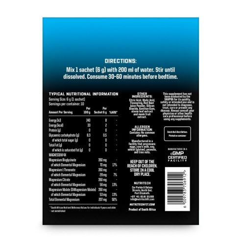 NUTRITECH PRO4 MAGNESIUM - 10 SACHETS